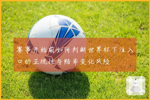 赛事开始前如何判断世界杯下注入口的正规性与赔率变化风险